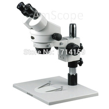 AmScope 7X-45X Zoom Estéreo Microscópio de Inspeção com Suporte Super Grande 2024 - compre barato