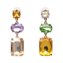 Wholesale JUJIA New Special Design Bohemian Rhinestone Statement Earrings Jewelry Crystal Drop Earrings For Girls 2024 - buy cheap