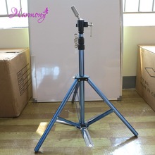 1pcs Blue Color Hair Salon Adjustable Aluminum Tripod Stand Mannequin Training Head Holder Wig Stand Clamp 2024 - buy cheap