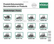 Vogele electronic spare parts catalog service manual wiring diagrams and operation manuals. 2024 - buy cheap