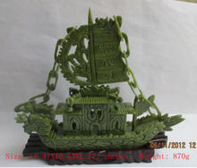 Exquisita escultura de manual Chino de jade del Sur, dragón, barco de vela 2024 - compra barato