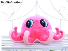 Милая ярко-розовая плюшевая игрушка-осьминог, Большая 60 см, мультяшная Мягкая кукла-осьминог, подарок на день рождения s0892 2024 - купить недорого
