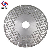 RIJILEI 4"-9" Electroplated Diamond Cutting Disc Wheel Both Sides Galvanized Grinding Saw Blade For Marble Granite Ceramic Tile 2024 - buy cheap
