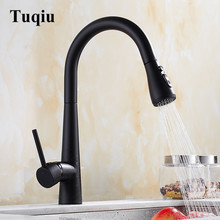 Kitchen Faucet Mixer Pull Out Kitchen Tap Single Handle Single Hole 360 Rotate Copper Chrome/Black Swivel Sink Mixer Tap 2024 - buy cheap