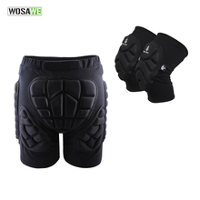 WOSAWE-Protector de cadera deportivo, almohadillas para las caderas + rodilleras, pantalones cortos de protección para monopatín y Snowboard, resistentes a las caídas 2024 - compra barato
