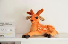 simulation animal 30cm prone sika deer plush toy doll birthday gift b0230 2024 - buy cheap