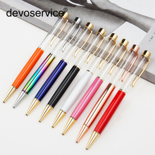 New DIY Empty Rod Crystal Pen Metal Ball Pen Promotion Advertising Gift Pens Personality Ballpoint Pens for Writing Stationery 2024 - buy cheap