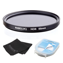 Ascensão (uk) 55mm de densidade neutra nd8 filtro para todas as lentes da câmera + capa + presente 2024 - compre barato