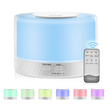 700ml Remote Control Ultrasonic Air Aroma Humidifier With 7 Color LED Lights Electric Aromatherapy Essential Oil Aroma Diffuser 2024 - buy cheap