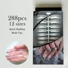 288pcs Poly Nail Gel Quick Building Nail Mold Dual Forms Tips Clip Finger Extension Nail Art UV Gel Tools 2024 - buy cheap