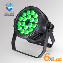 6X LOT Rasha Best Sell IP65 Outdoor Waterproof 18pcs*10W 4in1RGBW LED Par Light,Outdoor Par Light For Stage Party,Event 2024 - buy cheap