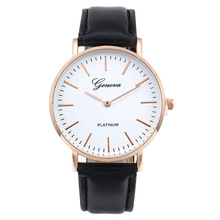 Relojes de cuarzo de marca de lujo para hombre y mujer, pulsera informal de negocios de cuero PU 2024 - compra barato