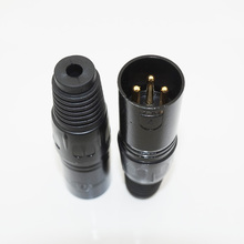 5pcs/lot Male XLR Connector Microphone Canon Plug 3 Pole Male Cable Connector Free Shipping 2024 - buy cheap