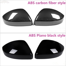 ABS carbon fiber style Car Rearview Mirror Decoration Trim Shell Cover Protecte For Range Rover Velar Evoque 2014-18 Accessories 2024 - buy cheap