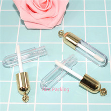 50pcs Round Empty Clear Plastic Lip Gloss Tube DIY Cosmetic Liquid Lipstick Refillable Bottle Professional Makeup Tools 2024 - buy cheap