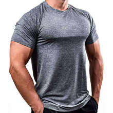 Compression Quick dry t shirt Mens Gyms Fitness Solid T-shirt Superelastic Skinny Tee Tops Male Jogger Workout Crossfit Clothing 2024 - buy cheap