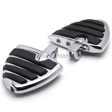 Chrome Wing Foot Pegs Rests For Kawasaki Vulcan 1500/1600 Mean Streak 2002-2008 (Front) 2024 - buy cheap