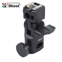 iShoot Mini Flash Bracket/Umbrella Holder-Universal Metal Hot Shoe Mount for Canon Nikon Pentax Olympus Sony HVL-F60M Speedlite 2024 - buy cheap
