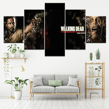 Pintura en lienzo de The Walking Dead, arte de pared, pintura Modular, póster impreso para sala de estar, decoración del hogar, 5 piezas 2024 - compra barato