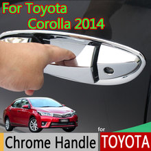 for TOYOTA Corolla 2014 2015 2016 MK11 E160 Levin Luxurious Chrome Door Handle Car Covers Accessories Car Stickers Car Styling 2024 - buy cheap