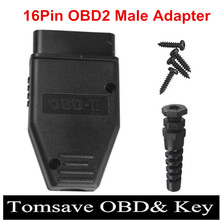 10pcs/Lot New OBD2 16Pin Male Female Connector Plug Adapter OBD OBDII EOBD J1962 OBD2 16Pin Wiring Adapter 16Pin Shell Wholesale 2024 - buy cheap