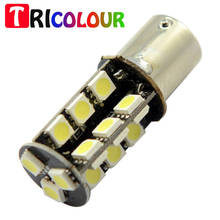 TRICOLOUR 10X led 1156 canbus 1156 27 smd led 5050 1157 led 27SMD 12V Car Backup Reverse Tail Stop Turn signal led white#TF20-1 2024 - buy cheap