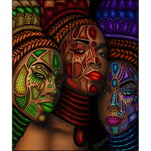 Full Square Drill 5d DIY Diamond Painting Kits African Art Snake Face Woman Picture Rhinestone Mosaic Diamond Embroidery Stitch 2024 - buy cheap