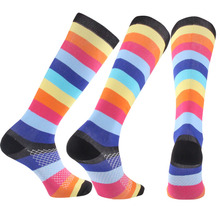 Женские нейлоновые носки Brothock, эластичные спортивные Леггинсы с высоким давлением, длинные Компрессионные носки 2024 - купить недорого