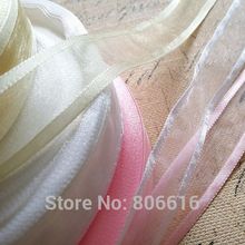 25MM 150Yards Mix 3 Colors ( Yellow / White / Pink ) Silk Ribbon Riband Webbing DIY Accessories Hair Jewerly Findings 2024 - buy cheap