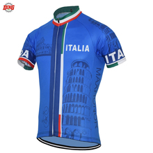 NEW blue cycling jersey Italy TEAM ITALIA ropa Ciclismo men Short sleeve cycling clothing MTB Outdoor sports Mountain bike wear 2024 - buy cheap