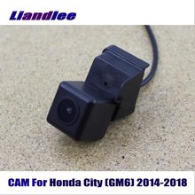Камера liandlee Автомобильная камера заднего вида для Honda City (GM6) 2014-2018/камера заднего вида HD CCD ночное видение 2024 - купить недорого