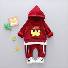 Cotton clothing sets winter cartoon thick woolen kid suit children set baby clothing boys clothing girl clothing baby clothes 2024 - buy cheap