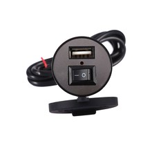 Adaptador de potência usb universal 12-24v para motocicleta, adaptador de carregador usb à prova d'água, carregador automático para celular gps 2024 - compre barato