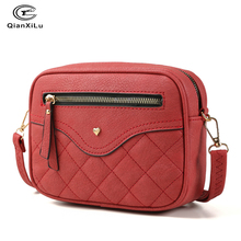 QIANXILU Hot Fashion Crossbody Bags For Women 2019 High Capacity Shoulder Bag PU Leather Handbag Female Zipper Messenger Bags 2024 - buy cheap