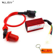 XLJOY-motor de carreras CDI + GY6 de 5 pines para moto de cross, rojo, para Honda XR CRF 50cc 110cc 125cc, Dirt Pit Bike 2024 - compra barato