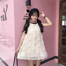 Sukol Appliques Dress Cute Female Summer Student Tens Girls Fresh Japanese College Elegant Sweet Dress 2024 - buy cheap
