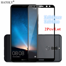 Protector de pantalla de vidrio templado para Huawei Mate 10 Lite, cubierta de pegamento completo, 2 unidades 2024 - compra barato