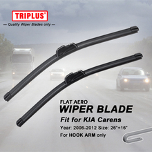Wiper Blade for KIA Carens (2006-2012) 1set 26"+16", Flat Aero Beam Windscreen Wiper Blades Frameless Soft Blades 2024 - buy cheap