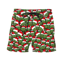 ALMOSUN-pantalones cortos de playa Meowy para hombre, Bermudas masculinas con diseño navideño de rana triste y navideña, pantalones cortos de carga, nuevo 2024 - compra barato