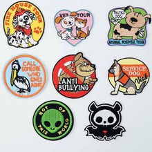Anti Bullying House Tour Iron On Patches Sewing Embroidered Applique for Jacket Clothes Stickers Badge DIY Apparel Accessories 2024 - buy cheap