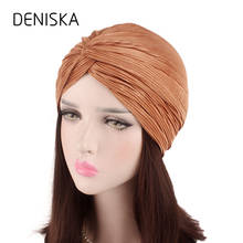 DENISKA 2018 New Spa Cap Scarf Women Cancer Chemo Hat Beanie Scarf Turban Head Wrap Cap Muts En Sjaal 2024 - buy cheap