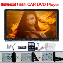 New GPS MAP+Universal 7 inch Double 2DIN Car DVD player Stereo Bluetooth iPod TV RDS  Car Audio GPS Navigation MP3 Radio Player 2024 - buy cheap