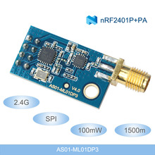 Módulo inalámbrico RF 2,4G NRF24L01 + PA + LNA 1,5 km NRF24L01 SPI, módulo de transmisión de datos inalámbrica, transmisor y receptor Rf de 2,4 Ghz 2024 - compra barato