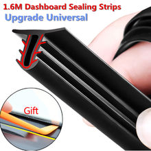 U Type 1.6M Car Dashboard Edges Sealing Strip Noise Insulation Soundproof Interior Front Windshield Gap Sealing Rubber Strips 2024 - buy cheap