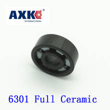 Axk 6301 полностью керамический подшипник (1 шт.) 12*37*12 мм Si3n4 материал 6301ce все керамические шарикоподшипники из нитрида кремния 2024 - купить недорого