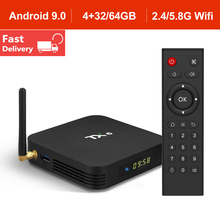 Android 9,0 Смарт ТВ-приставка Allwinner H6 четырехъядерный BT 4,0 USB 3,0 Wifi 2,4G/5G 4K HD медиаплеер телеприставка TX6 VS HK1 MAX MINI 2024 - купить недорого