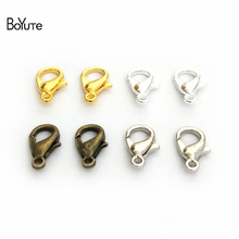 BoYuTe 100Pcs Metal Alloy Bronze Silver Gold Rhodium Plated Lobster Clasp Diy Jewelry Necklace Bracelet Clasp Accessories 2024 - buy cheap