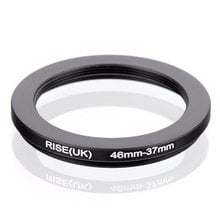 Ascensão (reino unido) 46mm-37mm 46-37mm 46 a 37 p anel adaptador de filtro abaixado preto 2024 - compre barato