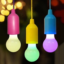 Lámpara de luz LED de colores para acampada, lámpara portátil con cable de cuerda, lámpara de acampada, gran oferta 2024 - compra barato