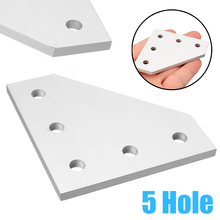 1Pc 5 Hole 90 Degree Angle Bracket Joint Strip Board Joint Board Corner Angle Bracket For 2020 Aluminum Profile 3D Printer Frame 2024 - buy cheap
